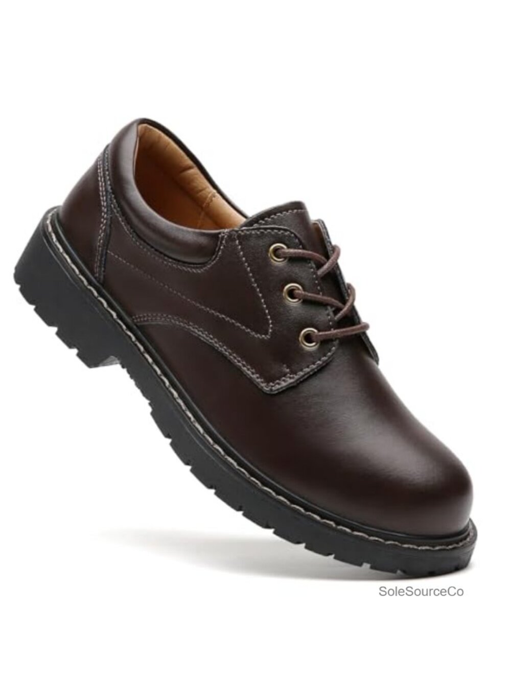 Women's Oxford Shoes Faux Leather Non Slip Lace-Up Brogue Work Office